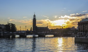 tramonto su stoccolma-quelliconlavaligia